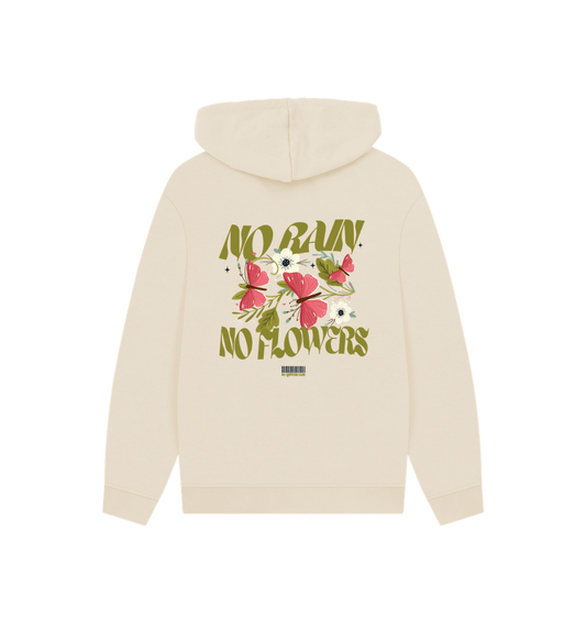 Oversized cream oat hoodie with motivational quote