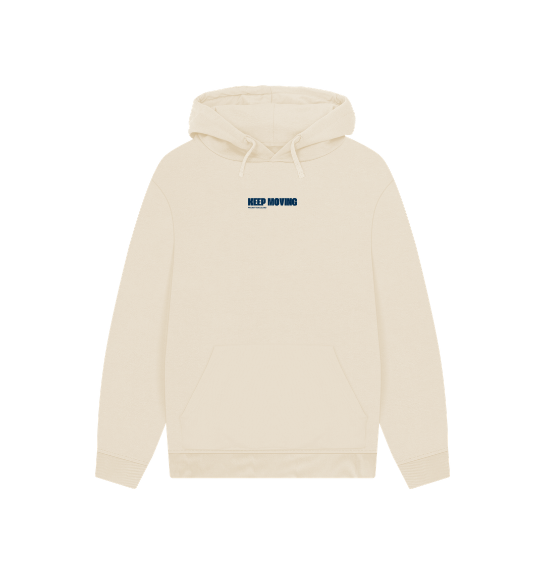 Oversized cream oat hoodie with motivational quote