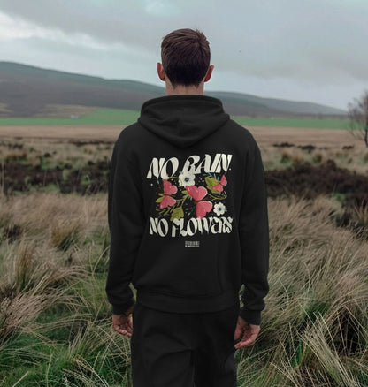 Oversized black hoodie with motivational quote